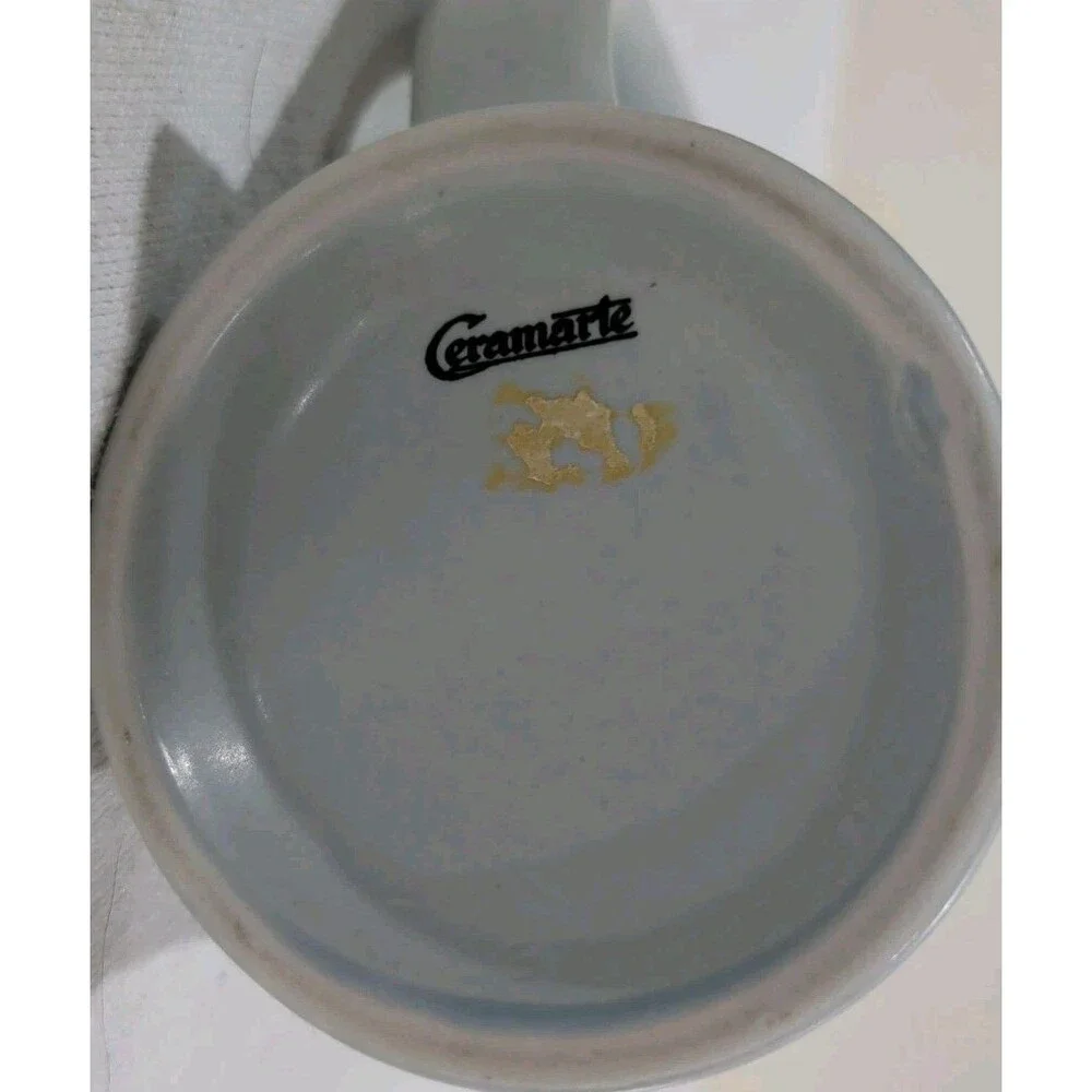 Oktoberfest Stein Cup Mug By Ceramarte German Dancers 7 Inch